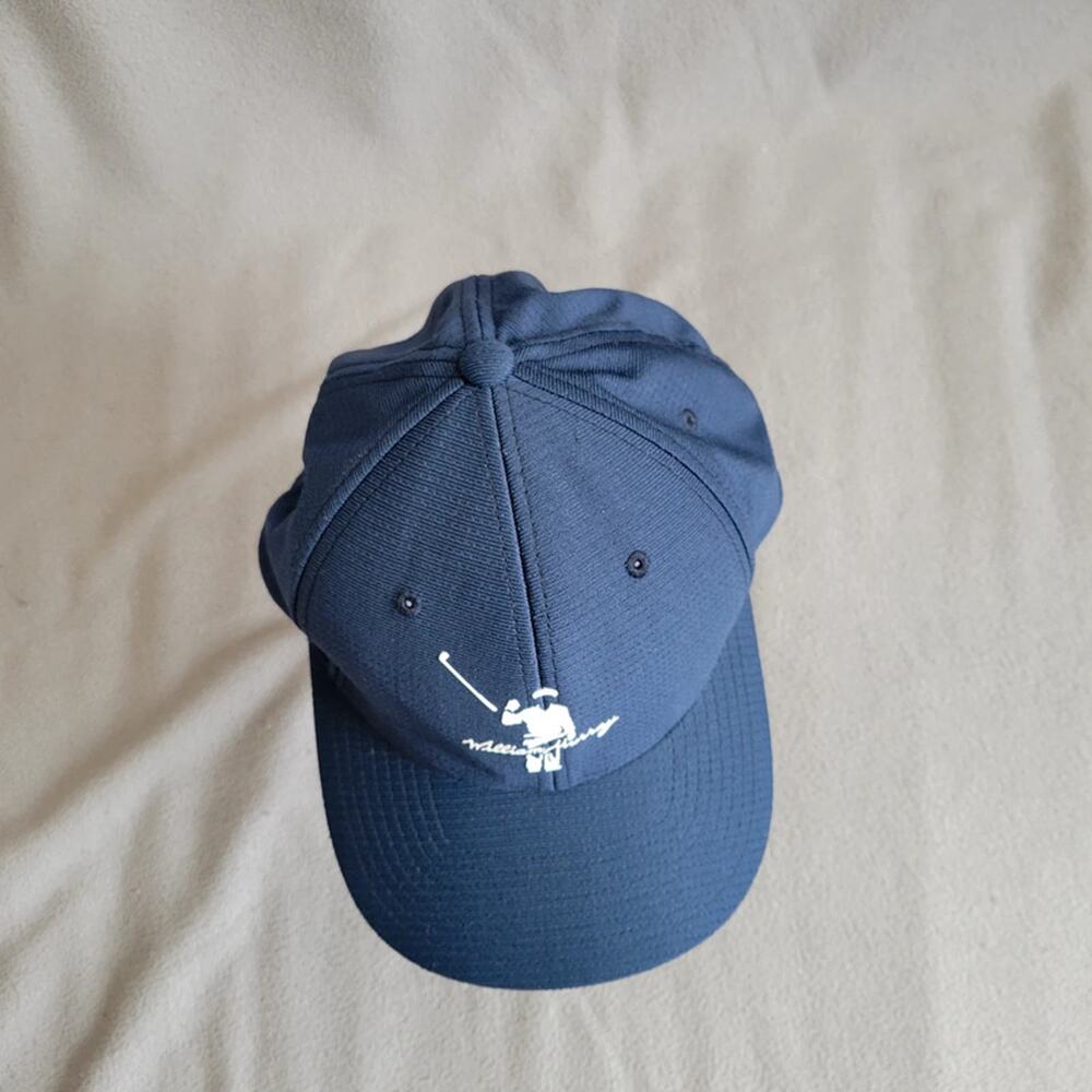 WILLIAM MURRAY Hat Fitted Cap L XL Yupoong Blue Navy Flexfit Logo - Picture 6 of 10